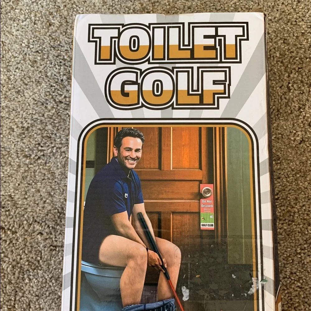 Toilet Golf Game Set NEW Combining Entertainment & exercise Best usable gag gift